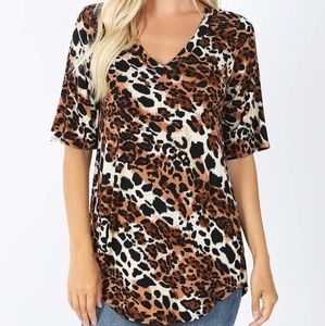 Leopard print blouse